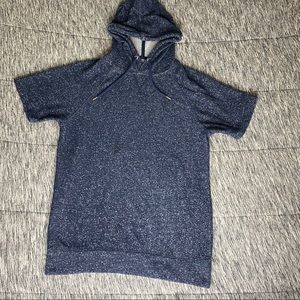 Forever 21 Speckled Short Sleeve Hoodie